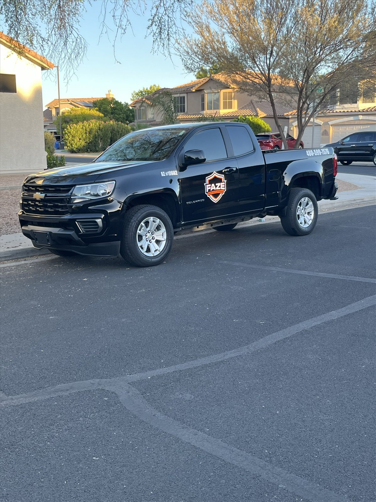 Faze Pest Solutions branded truck ready for East Valley pest control service